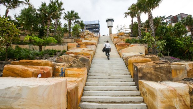 
Stairways and landscaping at Barangaroo Point