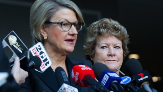 NSW Health Minister Jillian Skinner and Secretary of Health Elizabeth Koff hold a press conference about the baby death at Bankstown Hospital.