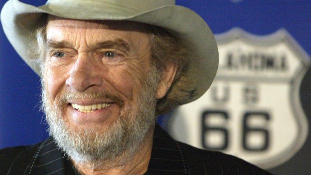 Merle Haggard at the Smithsonian's National Museum of American History in 2003.