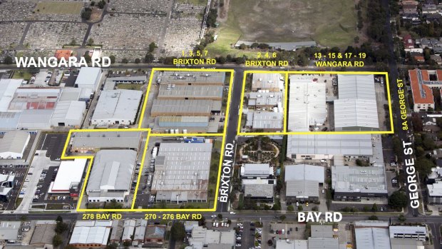 The 70,000-square metre parcel of land in Bayside business park. The Bayside business district was rezoned from Industrial 1 to Business 3 in 2006: Aldi, Domo and iSelect have all relocated to the area.