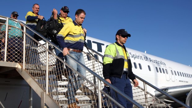 The mining downturn has led to a drop in passenger traffic at airports in Queensland and Western Australia. 