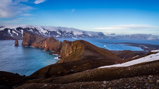 Harsh, but beautiful: Deception Island, Antarctica.