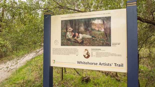Follow in the footsteps of Frederick McCubbin and other artists who painted in the area during the late 1800s and early 1900s, on the Whitehorse Artists' trail.