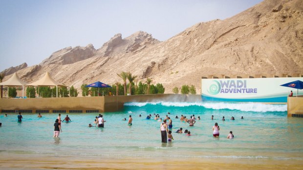 Wadi Adventure is a water park near the city of Al Ain, a desert outpost on the UAE-Oman border about a two-hour drive from Abu Dhabi.