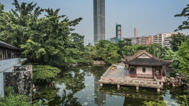 The Walled City has now been replaced by Kowloon Walled City Park. Its mosaic pebbled walkways, tiled-roof Chinese pavilions, waterfall rockeries and tree-pocked grassy knolls are the setting for wedding photos and magazine shoots.