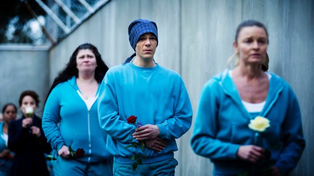 Gone but not forgotten: Wentworth inmates' memorial for Bea Smith during season 5 premiere.