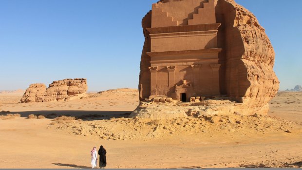 Mada'in Saleh, a UNESCO World Heritage Site in Saudi Arabia.