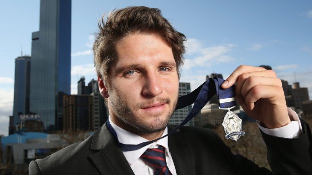 Melbourne's hero: Rising Star winner Jesse Hogan.