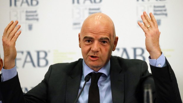 Video reviews on track: FIFA president Gianni Infantino has signalled the 2018 world cup will feature video reviews.