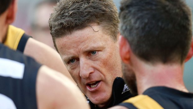 Richmond coach Damien Hardwick is set to receive a new contract early in 2016.