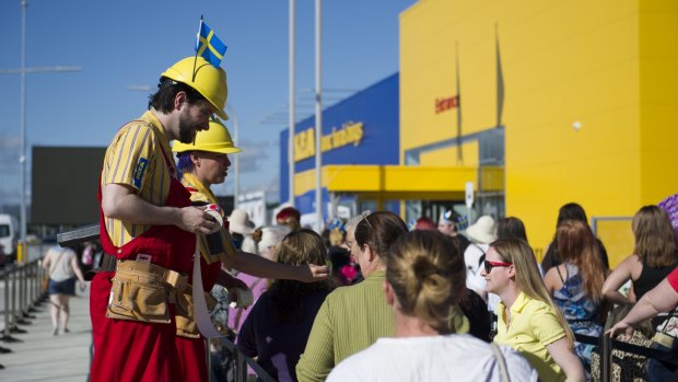 Flatpack flourishing: Canberra's new IKEA store saw the sale of homewares in the ACT rise. 