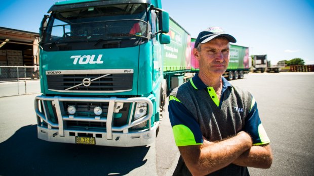 Truck driver Paul Harris says working for a multinational company left him without the stress imposed on some independent drivers.
