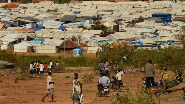 The UN's Juba Protection of Civilians site in April.