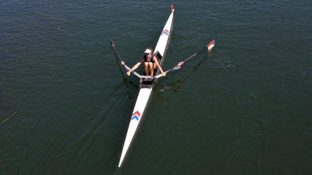 Pulling ahead: Genevieve Horton will be the youngest rower to represent Australia at the Olympics.