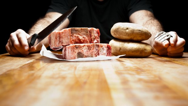 Meat and potatoes? Starchy carbohydrates led to evolution too, researchers say.
