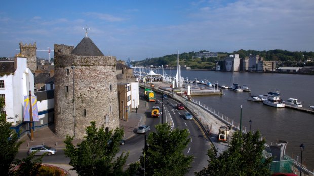 Early morning view of Waterford city.