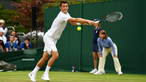 Bernard Tomic crashed out of Wimbledon in round one.