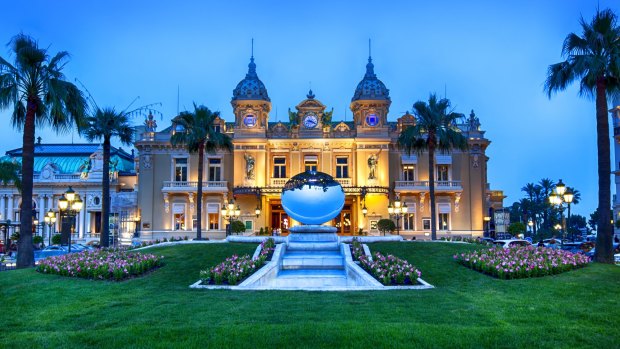 The Belle Epoque architecture of the Casino de Monte Carlo. 