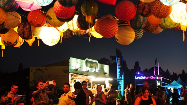 Popular: The Night Noodle Markets were among the Canberra events in the visitor survey period.