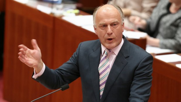 Government Senate leader and employment minister Eric Abetz.