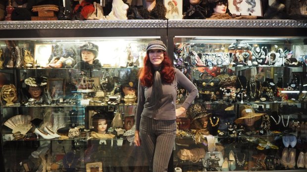 Stylish enterprise: Cicily Ann Hansen has been running a vintage store since the 1960s in San Francisco, which
boasts plenty of other retro shopping options.