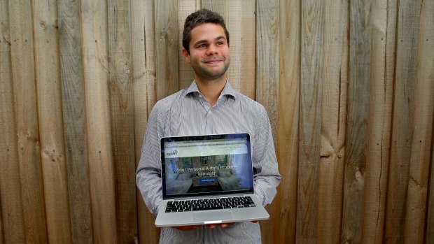 Blake Rothfield, founder of Mybnb, a startup that manages properties for Airbnb.