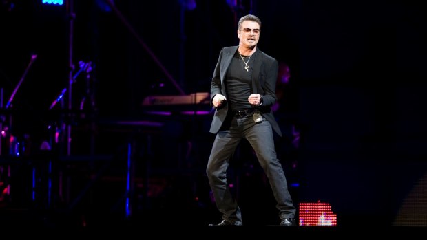 George Michael in concert at the Sydney Football Stadium in 2010.