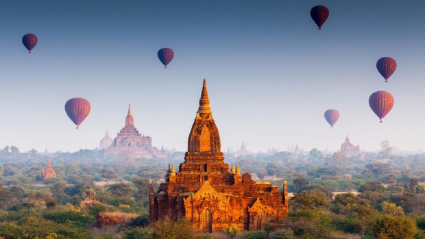 Temples in Bagan, Myanmar.