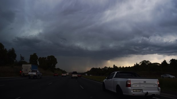 Severe storms hit the Campbelltown region on Friday afternoon.