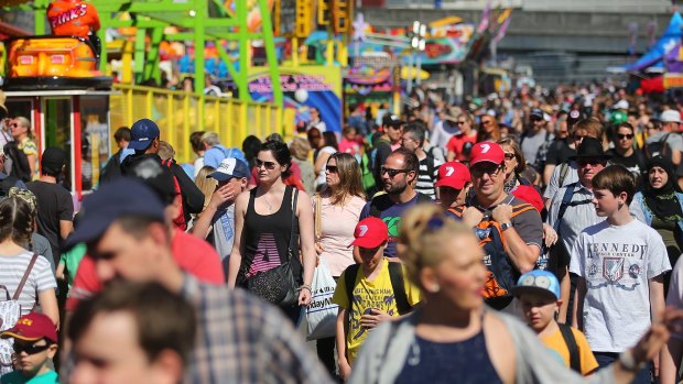 Crowds at the Ekka