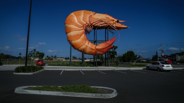 The Big Prawn in Ballina. 