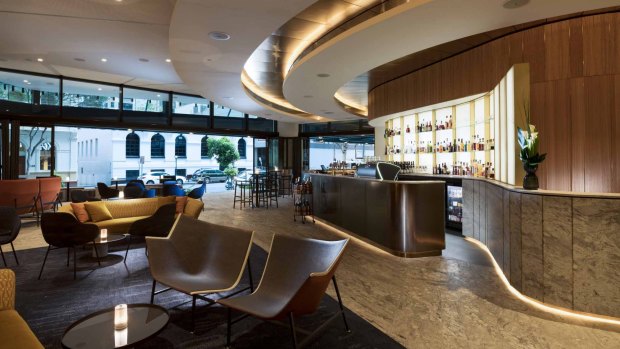 The bar area at Westin Brisbane.