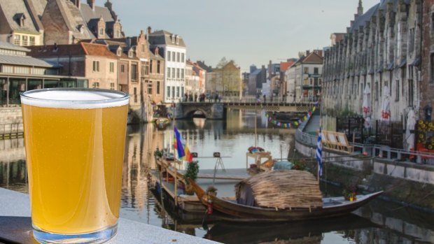 Brew with a view: Beer is an ancient tradition in Belgium.