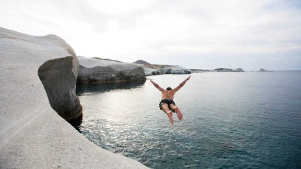 The Greek island of Milos has spectacular hidden beaches.