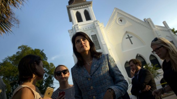 'This is the worst hate (crime) that I've seen - and that the country has seen - in a long time' ... South Carolina Governor Nikki Haley who is calling for the death penalty for Dylann Roof.
