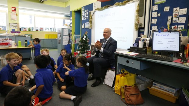NSW Education Minister Adrian Piccoli formerly at Ultimo Public School, where he was a no-show on Wednesday