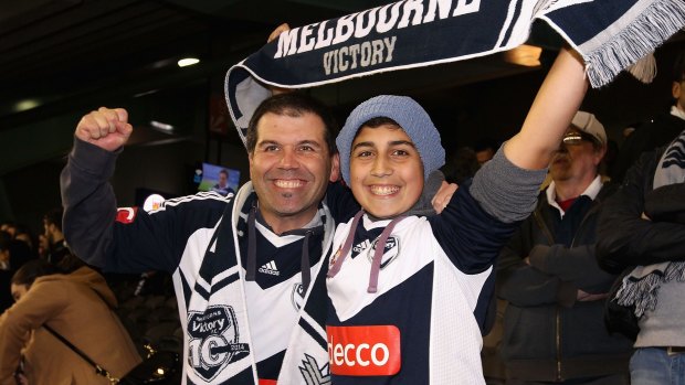 Melbourne Victory fans were in good spirits on Friday.