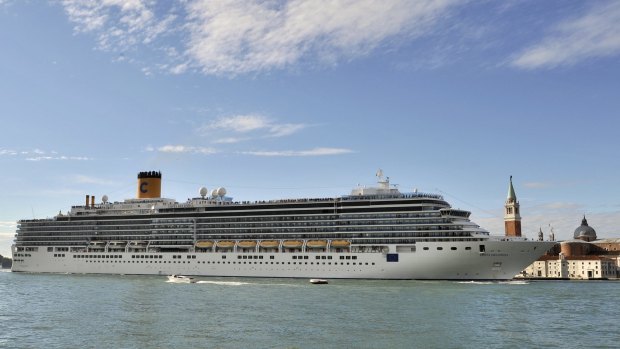 The Costa Deliziosa set sail from Venice in early January.