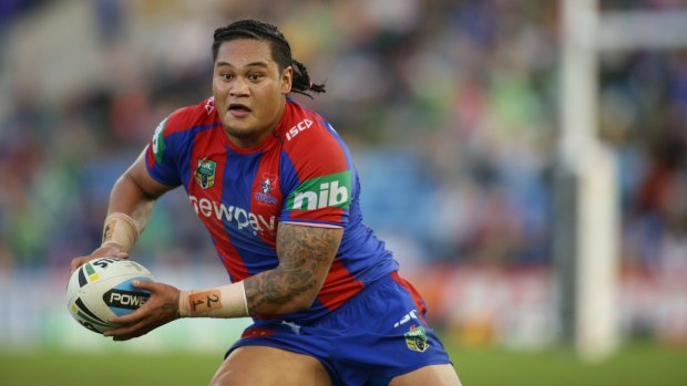 Former Newcastle Knights centre Joey Leilua has appeared in a video on social media