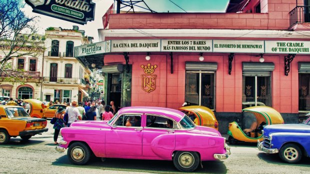 The Floridita restaurant in Havana, where life is always colourful and vibrant.