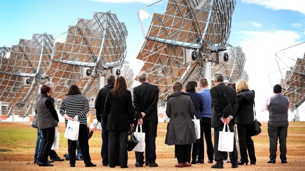 Opening of the Mildura Solar Power Demonstration Facility in Carwarp, Victoria.