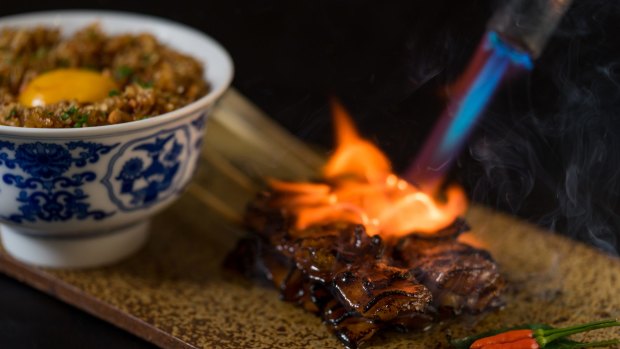 A three-cut pork barbecue at Toyo Eatery in Manila.