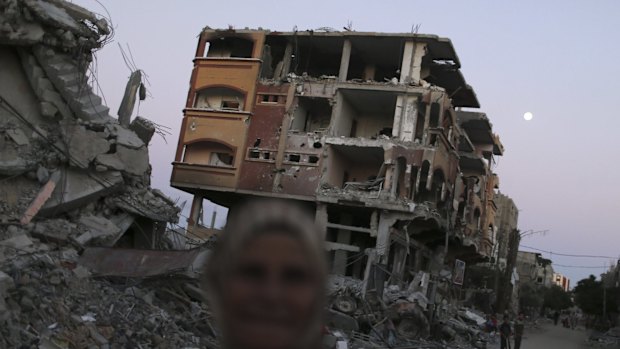 Destruction in Beit Hanoun town in  northern Gaza in September last year.