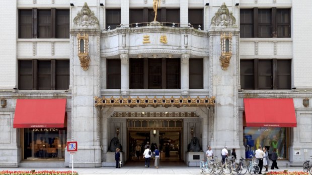 The Mitsukoshi Department Store in the Nihonbashi section of Tokyo.