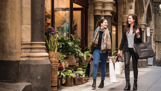 Melbourne is known for it's shopping culture: Flinders Lane.
