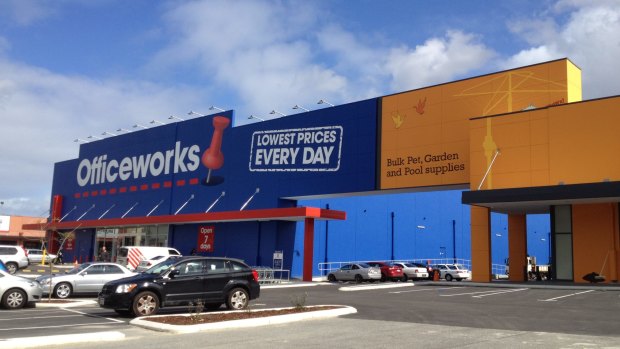 Officeworks is one of the many large-format retail sector stores that will benefit from the 2015 federal budget.