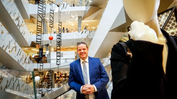 Executive general manager stores Tony Sutton  believes Myer customers are getting better service because of a staff distribution overhaul.