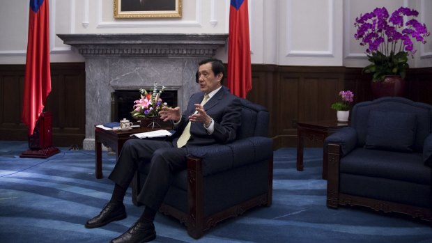 Taiwanese President Ma Ying-jeou at the presidential palace in Taipei last year. 
