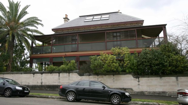 Malcolm Young's sandstone mansion in Balmain.