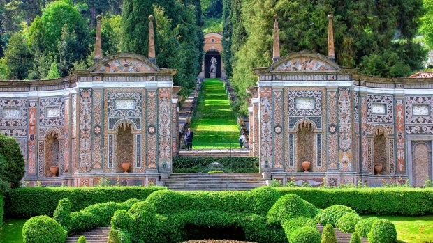 Gardens of the Villa d'Este in Cannebio, Lake Como.